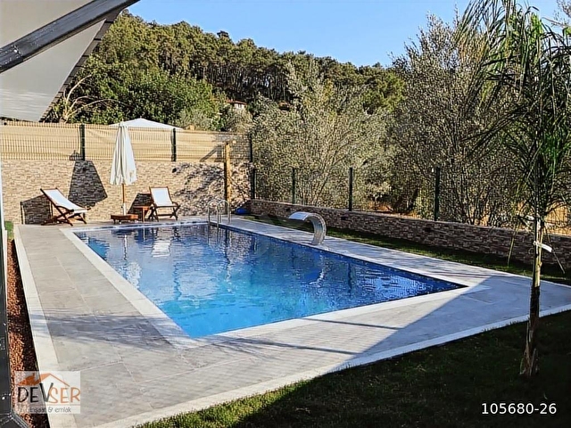 GÖCEK DE 4 ODA 1 SALON 4 BANYOLU MÜSTAKİL BAHCE-HAVUZLU VİLLA - Görsel 9