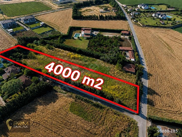 PRM EMLAKTAN VİLLA BÖLGESİNDE 4.000 M² TEK TAPU - Görsel 8