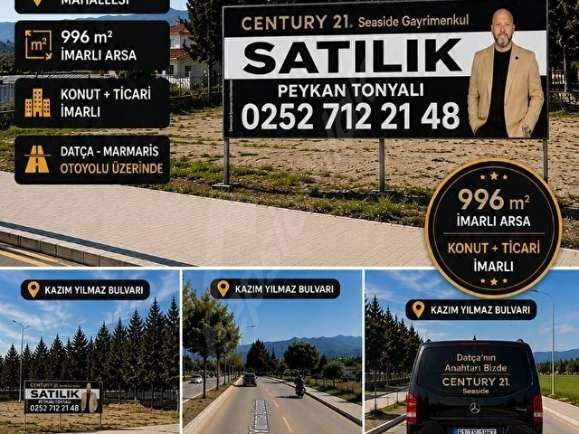 Datça Reşadiye`de Anayol üstü Satılık Arsa - Görsel 2
