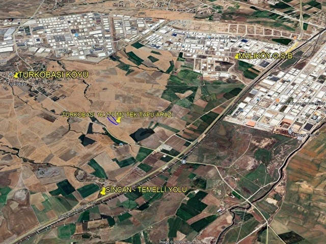 S&Yden Türkobası Mah Sanayi İmar Yakını 16.270m2 Tek Tapu Arazi - Görsel 10