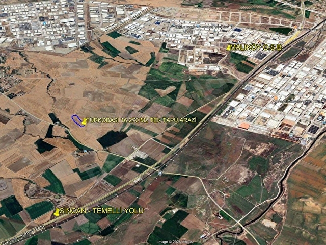 S&Yden Türkobası Mah Sanayi İmar Yakını 16.270m2 Tek Tapu Arazi - Görsel 9