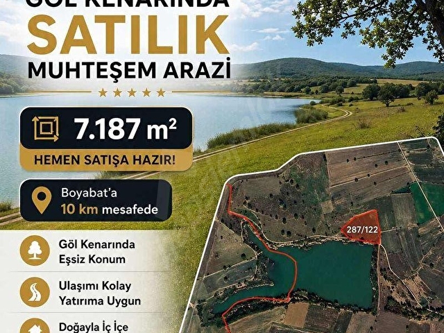 GÖL KENARINDA 7.187 m2 ARAZİ