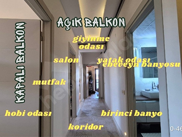 126m²,Kapalı Mutfak,3+1,Cift Cephe,KapalıOtopark,Ebeveyn Banyolu - Görsel 4
