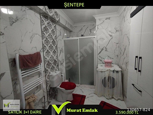 MURAT İNŞAAT EMLAKTAN ŞENTEPE MAHALLESİNDE  SATILIK 178 METREKARE 3+1 DAİRE - Görsel 16