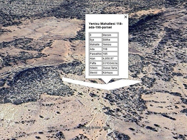 SİLİFKE YENİSUDA YOLU OLAN VE YERLEŞİME YAKIN 4858 M2 TARLA... - Görsel 6