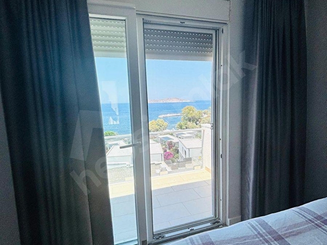BODRUM GÜMÜŞLÜK TE DENİZ MANZARALI HAVUZLU VİLLA - Görsel 18