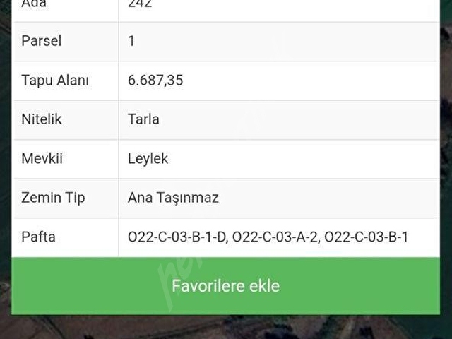 SEYDİKEMER ÖREN MH 2850 M2 ARAZİ - Görsel 2