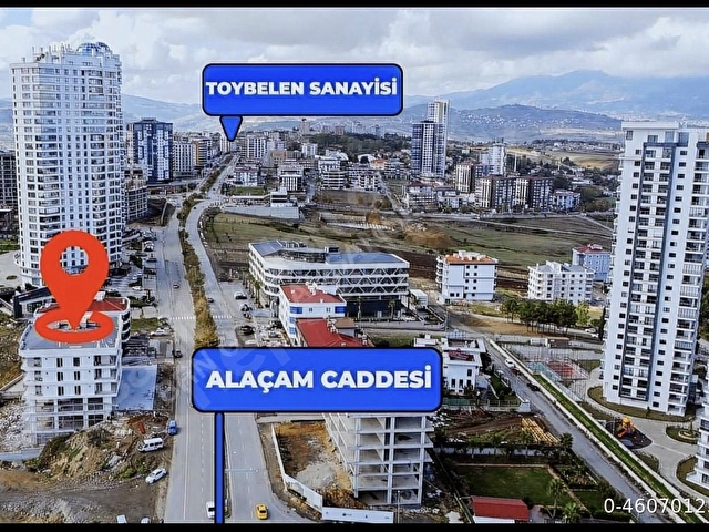 GÖKDELENLER BÖLGESİ ALAÇAM CADDESİNE CEPHE BARAN LİNE PROJESİ 80m2 LÜKS 1+1 OFİS - Görsel 21