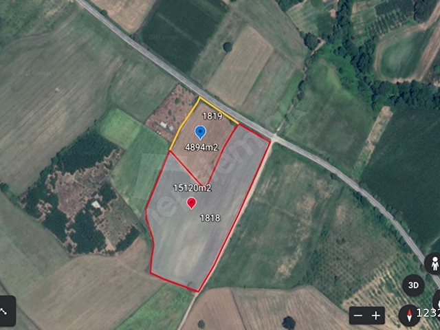 AKMEŞEDE 15125m2 ÇİFTLİK ARAZİSİ (AT ÇİTLİKLERİ VE GİŞE YANI) - Görsel 3