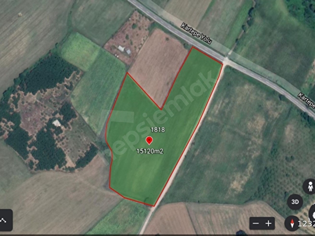 AKMEŞEDE 15125m2 ÇİFTLİK ARAZİSİ (AT ÇİTLİKLERİ VE GİŞE YANI) - Görsel 8