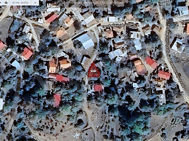 ÇANAKKALE BAYRAMİÇ YASSIBAĞ KÖYÜ İMARI ALINMIŞ 125 m2 ARSA - Görsel 6