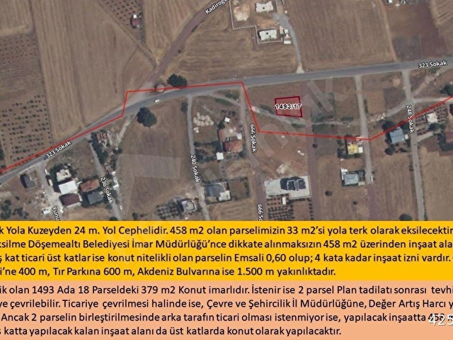 30luk Yol Cepheli, Köşebaşı, 0,60 Emsal, Konut+Ticari, Yatırımlık Arsa - Görsel 14