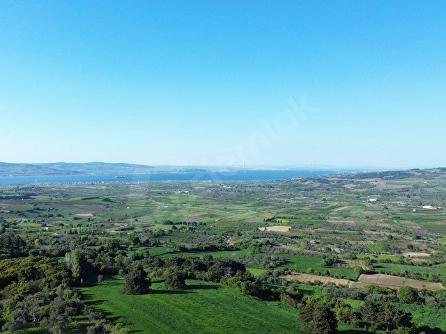 Lapseki Kangırlıda Boğaz Manzaralı & Köy Dibinde 1.539 m2 Tarla
