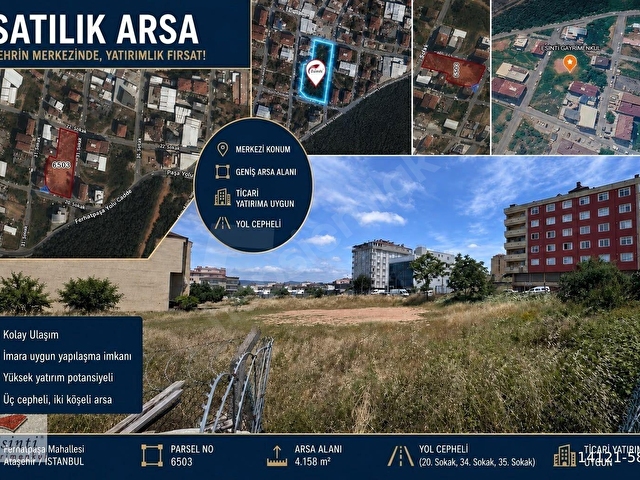 ATAŞEHİR FERHATPAŞA‘DA 4.158 M2 ÜÇ CEPHELI KÖŞE PARSEL ARSA - Görsel 3