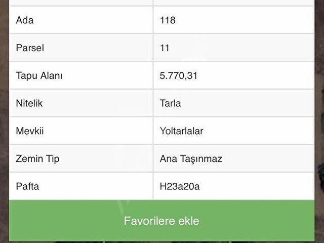 BURSA YENİŞEHİR KIZILHİSAR 5.770 METRE ARSA - Görsel 2