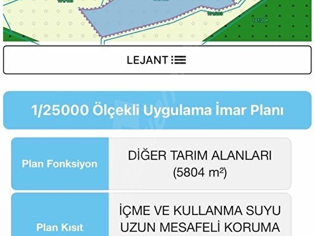 KÖPRÜBAŞI EMLAKTAN SATILIK %5 İMARLI 5804m2 ARAZİ - Görsel 2