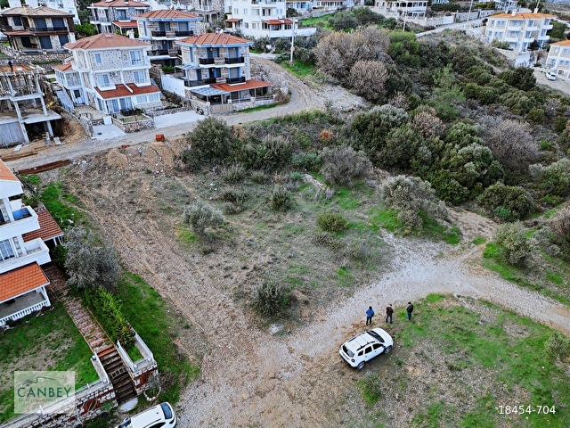 Datça merkezde deniz gören 500 m2 konut imarlı satılık parsel - Görsel 3