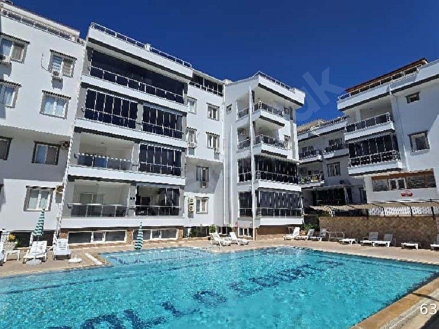 Didim merkez havuzlu güvenlikli sitede full esyali