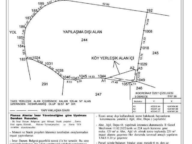 UŞAK KARAHALLI KAVAKLIDA KÖYİÇİ 4505 m2 ÇİFTLİK İMARLI 110m2 VİLLA YAPILABİLİR. AÇIKLAMAYI OKUYUNUZ - Görsel 2