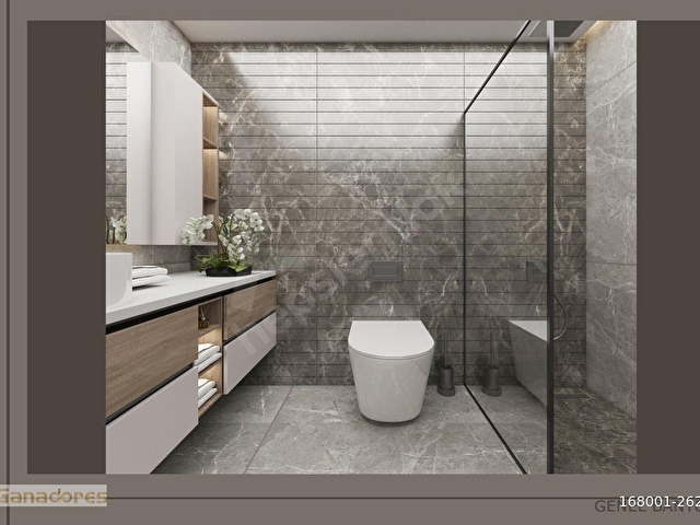 OVACIKTA ZİRVE ! VİLLA KONSEPTİ & HAMAM KONSEPTLİ E.BANYO+G.ODA YERDEN ISITMA & TERAS BALKON 4.5+1 - Görsel 9