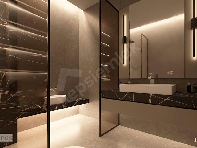 OVACIKTA ZİRVE ! VİLLA KONSEPTİ & HAMAM KONSEPTLİ E.BANYO+G.ODA YERDEN ISITMA & TERAS BALKON 4.5+1 - Görsel 19