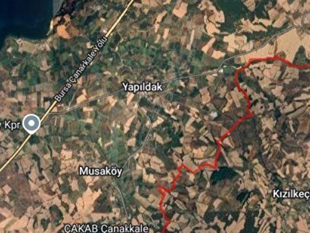 ÇANAKKALE MERKEZ KIZILKEÇİLİ DENİZ BOĞAZ MANZARALI SATILIK TARLA - Görsel 8