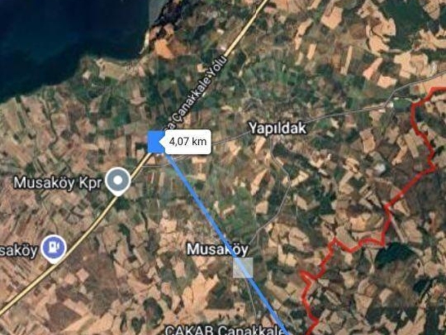 ÇANAKKALE MERKEZ KIZILKEÇİLİ DENİZ BOĞAZ MANZARALI SATILIK TARLA - Görsel 6