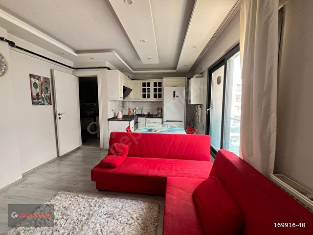 ÇÖZÜM EMLAKTAN MURADİYEDE EŞYALI 1+1 ARA KAT KİRALIK DAİRE - Görsel 2