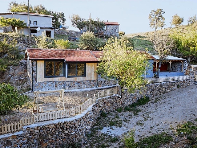 ÇANAKKALE BAYRAMİÇ KAYKILAR KÖYÜ 513 M2 BAHÇELİ MÜSTAKİL TAŞ EV - Görsel 3