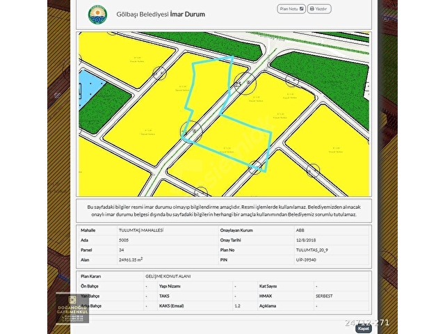 DOĞANOĞLUNDAN TULUMTAŞDA PLAN İÇİ YÜKSEK KAT 2000 M2 HİSSE - Görsel 3