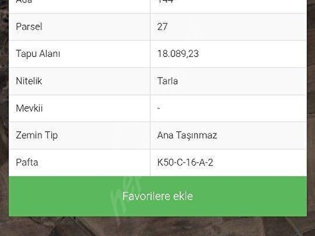Bardakçı Mahallesinde satılık 18000 Metrekare Tek tapu Arsa - Görsel 2