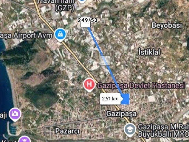 GAZİPAŞADA YATIRIMLIK KAÇIRILMAYACAK SATILIK TARLA