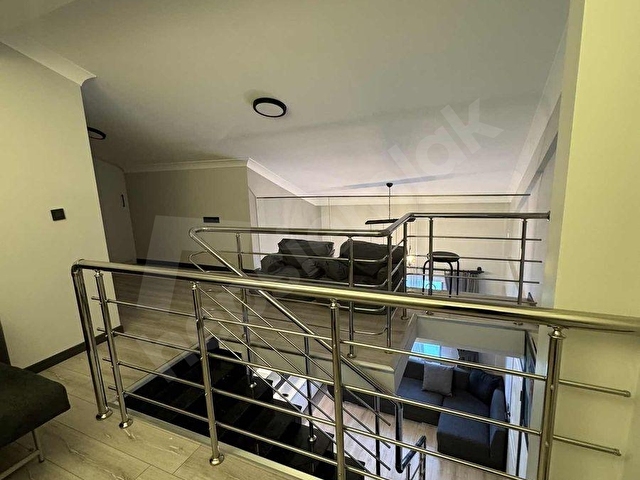 YÜKSEK KREDİYE UYGUN EŞYALI SATILIK 2+1 LOFT LÜX DUBLEX DAİRE - Görsel 14