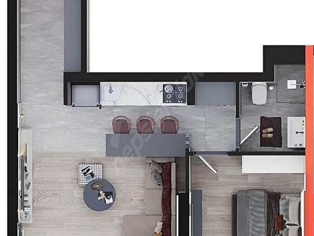 VADİ MANZARA 6. ETAP 1+1 TAKASA AÇIK FIRSAT DAİRE !!! - Görsel 13