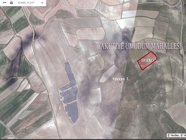 Satılık Tarla – Erzurum Yakutiye Umudum Mahallesi