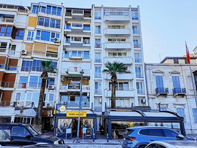 1.Kordonda Gündoğdu Meydanı Cepheli Kiralık Full Deniz Manzaralı - Görsel 25