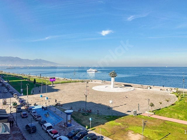 1.Kordonda Gündoğdu Meydanı Cepheli Kiralık Full Deniz Manzaralı - Görsel 8