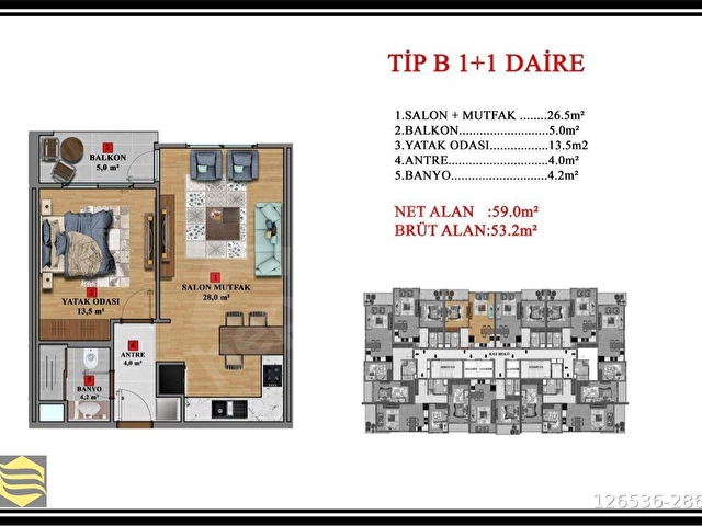 ESAT YAMAK’TAN TEYYAREDÜZÜNDE SİTE İÇİNDE 1+1 LÜKS DAİRE - Görsel 2