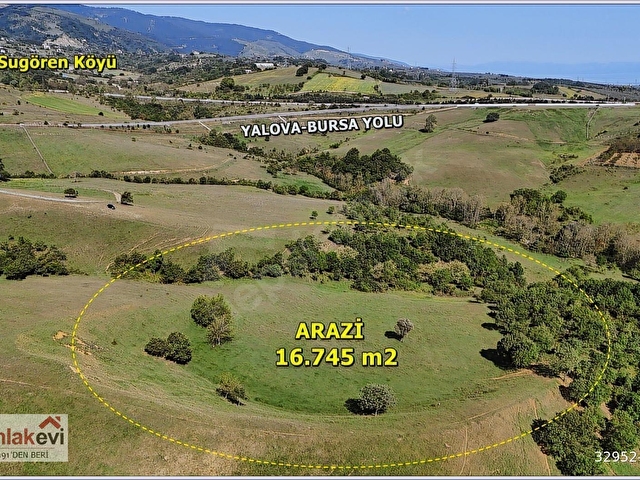 YALOVA MERKEZ GÜNEY KÖYDE 16745 m2 UYGUN FİYATLI FIRSAT ARAZİ