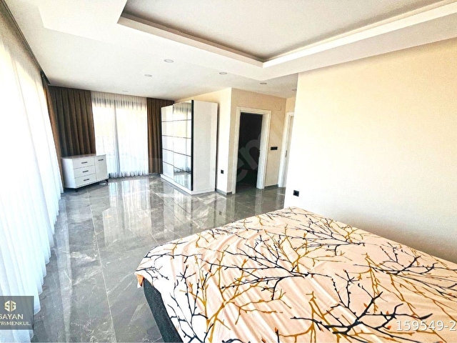 DİDİMDE 5+1 700m2 ARSA İÇERİSİNDE HAVUZLU EŞYALI BAHÇELİ VİLLA - Görsel 17