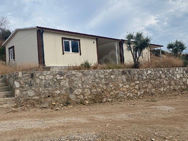 müstakil 2 adet 1+1 prefabrik ev