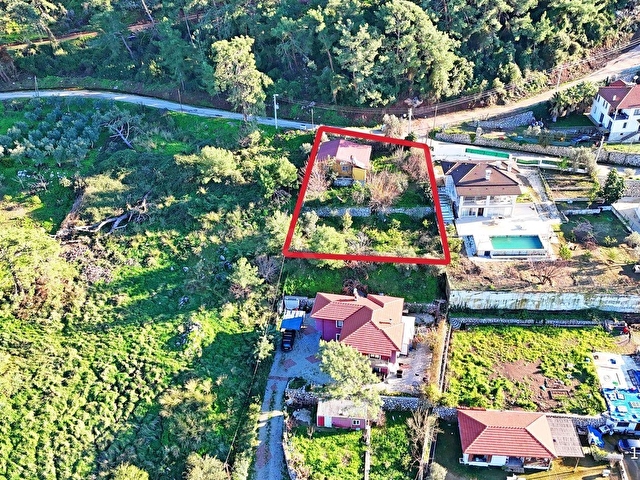 MARMARİS HİSARÖNÜNDE 806 M2 İÇİNDE EVİ OLAN VİLLA İMARLI ARSA - Görsel 6
