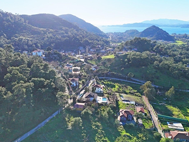 MARMARİS HİSARÖNÜNDE 806 M2 İÇİNDE EVİ OLAN VİLLA İMARLI ARSA - Görsel 12