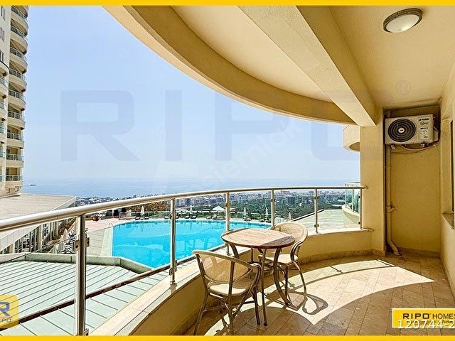 Alanya, Kargıcakta Lüks Tatil Kompleksinde Tamamen Eşyalı Deniz Manzaralı Daire - Görsel 9