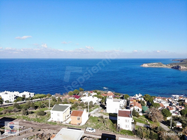 ÇANAKKALE AYVACIK AKLİMAN da Deniz Manzaralı Satılık 176m2 Arsa - Görsel 3