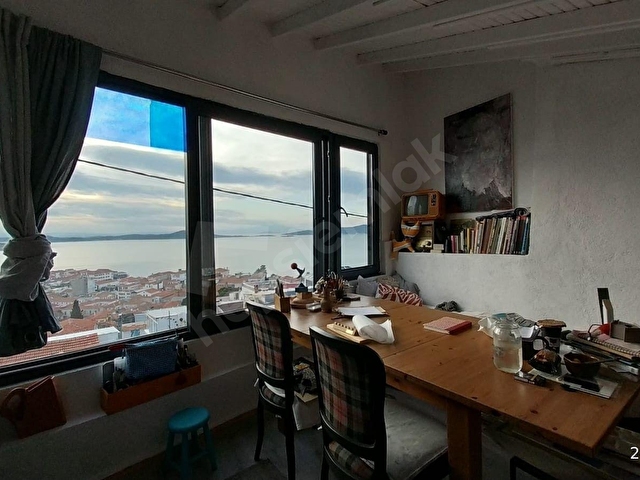 AYVALIK MERKEZDE  DENİZ MANZARALI   2+1 LOFT TARZI ASMA KATLI RUM EVİ - Görsel 26