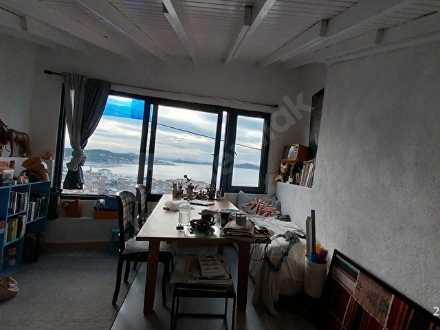 AYVALIK MERKEZDE  DENİZ MANZARALI   2+1 LOFT TARZI ASMA KATLI RUM EVİ - Görsel 25