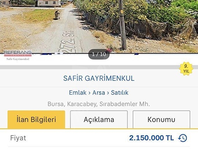Karacabey Canbalı Satılık