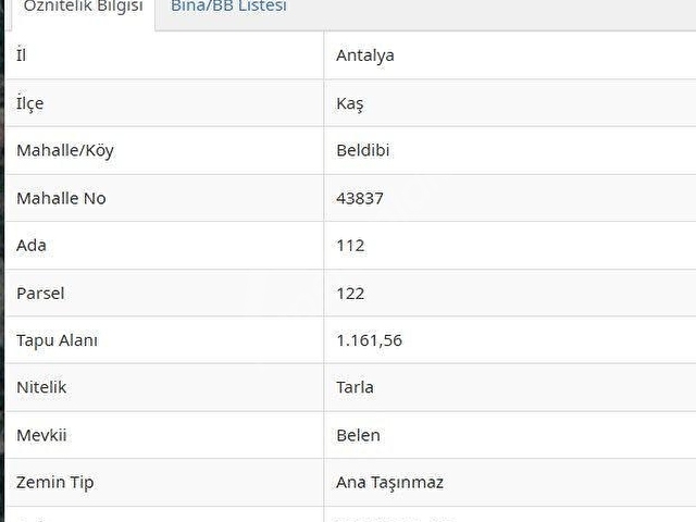SAHİBİNDEN; KAŞ BELDİBİNDE KÖY MERKEZİNDE DÜZ ZEMİN 2PARSEL 5.605M2. - Görsel 4