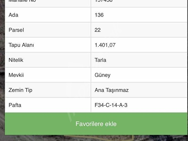 ANIT EMLAKTAN SATILIK BUNGALOV YERİ